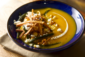 squash poblano soup