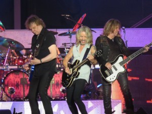 James 'JY' Young, Tommy Shaw, Ricky Phillips of STYX. Aug 12th 2016 photo by Ron Roxtar