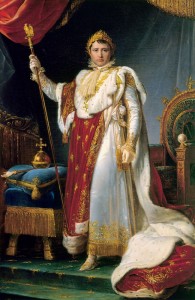 François-Pascal-Simon Gérard, Portrait of Napoleon, Emperor of the French, in Ceremonial Robes, 1805. Château de Fontainebleau-Musée Napoléon Ier. Photo © RMN-Grand Palais / Art Resource, NY / Gérard Blot.